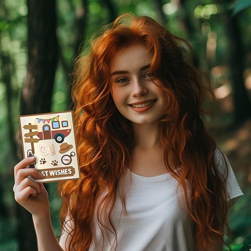 Miniatura 5 de GLOBLELAND Troqueles de corte de camping para hacer tarjetas, carpa de coche, troqueles para manualidades, álbumes de recortes, diario, papel de