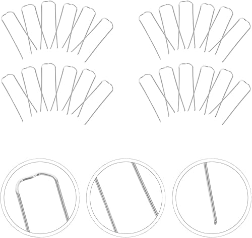 Miniatura 2 de FOMIYES Plantas de interior para interiores, grapas de paisaje vivo, 100 piezas, barrera de helechos florales verdes, estacas de tierra para