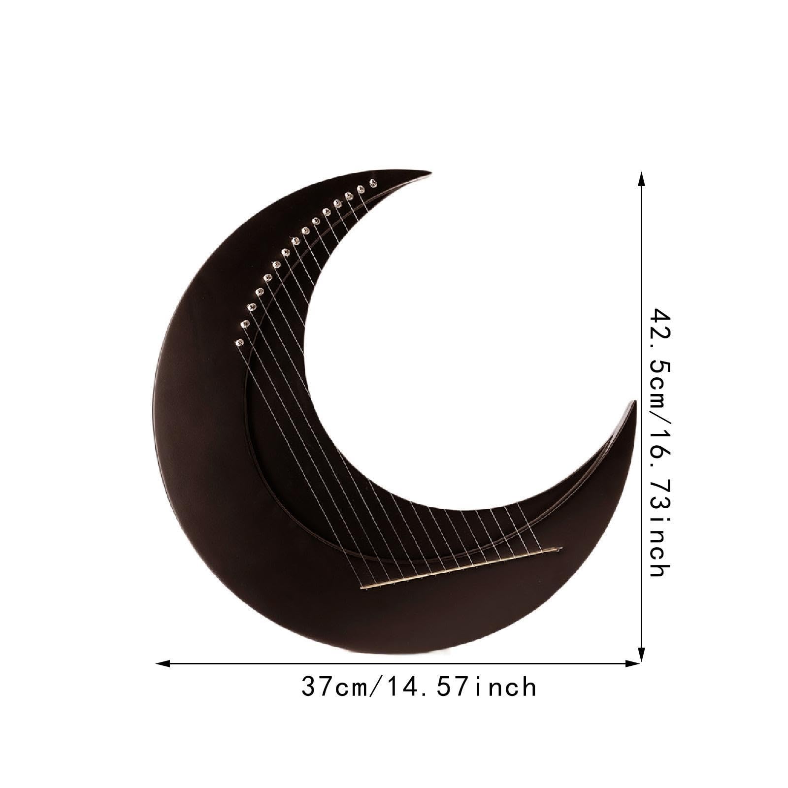 #N/a Lyres Harp de 15 Cuerdas Instrumento Elegante Inspiración Mitológica Caja Musical Cuerda Orquestal Adecuado para Músicos Principiantes