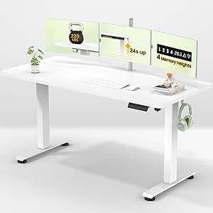Veken 55 Inch Large Electric Standing Desk
