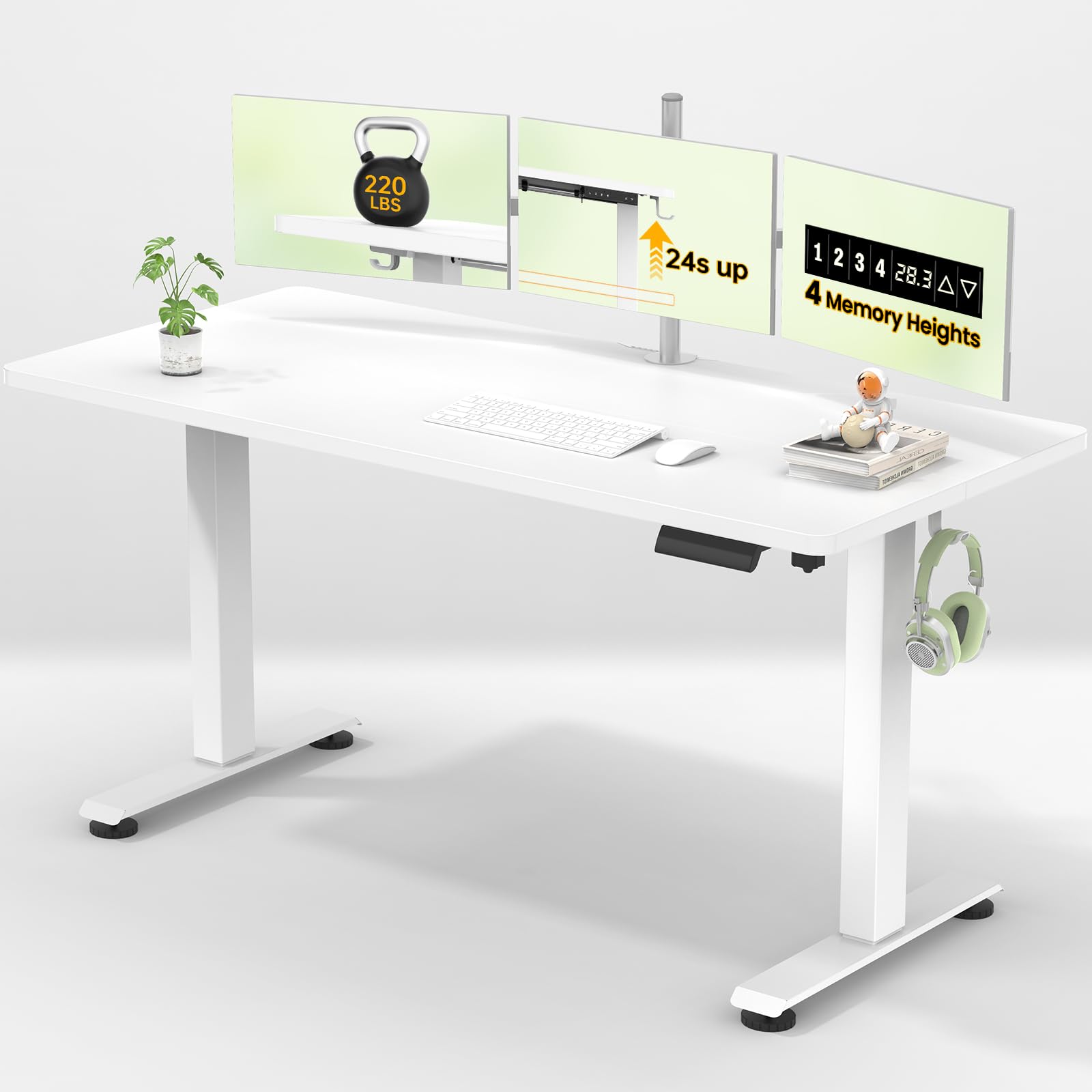 Veken Electric Standing Desk 55 Inch