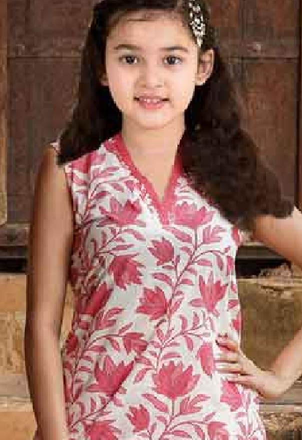 Image of Printed Ethnic Wear for Girl | Casual Wear Outfit for Girls | Girls Salwar Suit Set for Regular wear