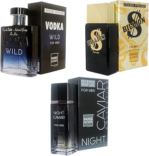 Kit Perfume Vodka Wild + Night Caviar + Billion 100ml Masculino Paris Elysees