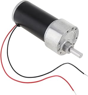 JEEFUSE 31ZY Geared Motor DC12V 24V Electric Gear Motor 300/8000RPM Gearbox Reducer Gearmotors with Tubular Permanent Magnet (Size : 8000RPM 24V)