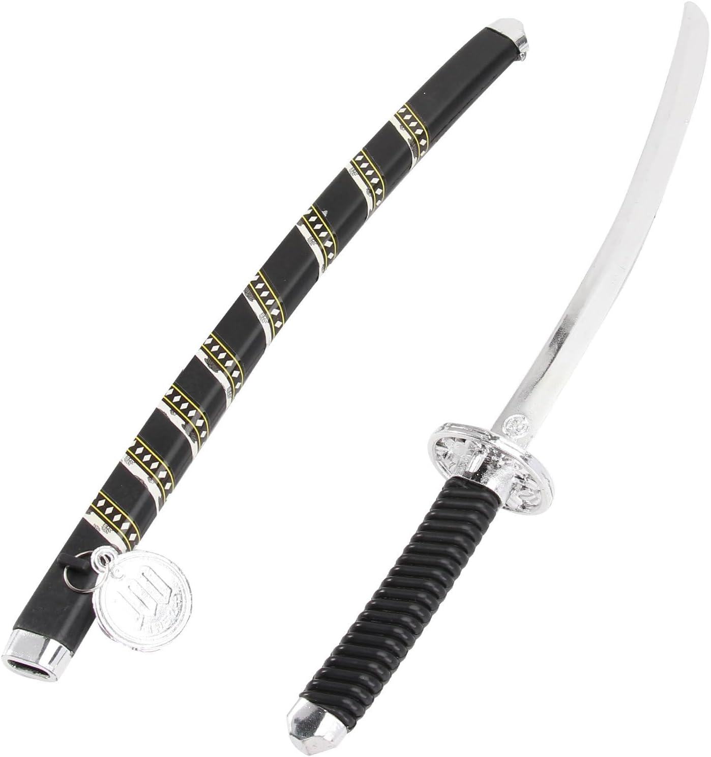 Abaodam Mini Plastic Toy Sword Japanese Samurai Toy Set Halloween Dress Up Props Sword
