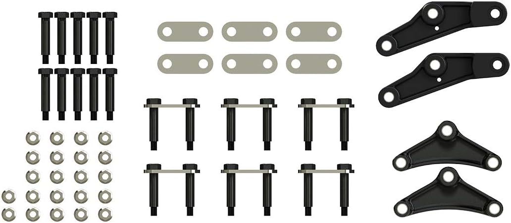 Lippert Replacement Triple Axle Attaching Parts (AP) Kit with Standard Equalizer and Standard Bolts for RV Trailer Suspensions - 121100