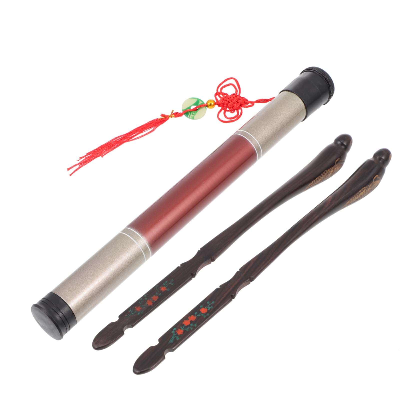 HANABASS 1 Set Durable Dulcimer Hammers with Bucket Professional Musical Instrument Parts for Practice Lightweight and Portable Design Replacement for Enthusiasts and Beginners