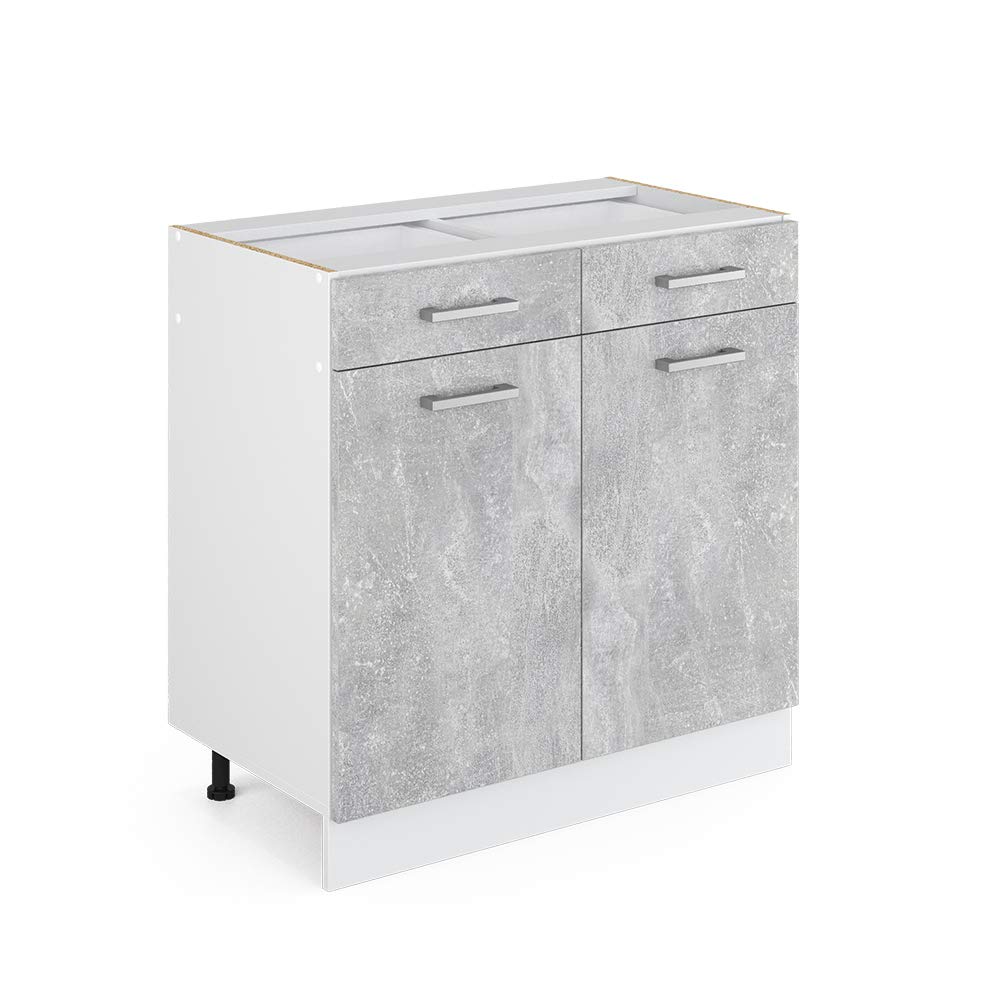 Vicco Mueble bajo de Cocina R-Line, Hormigón, 80 cm
