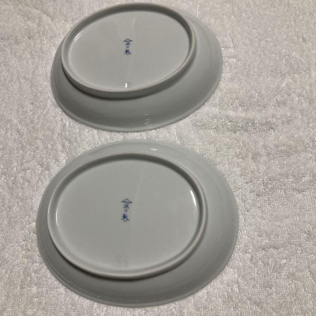 Amazon.co.jp: 深川製磁／六歌仙 楕円高台皿 : ホーム＆キッチン