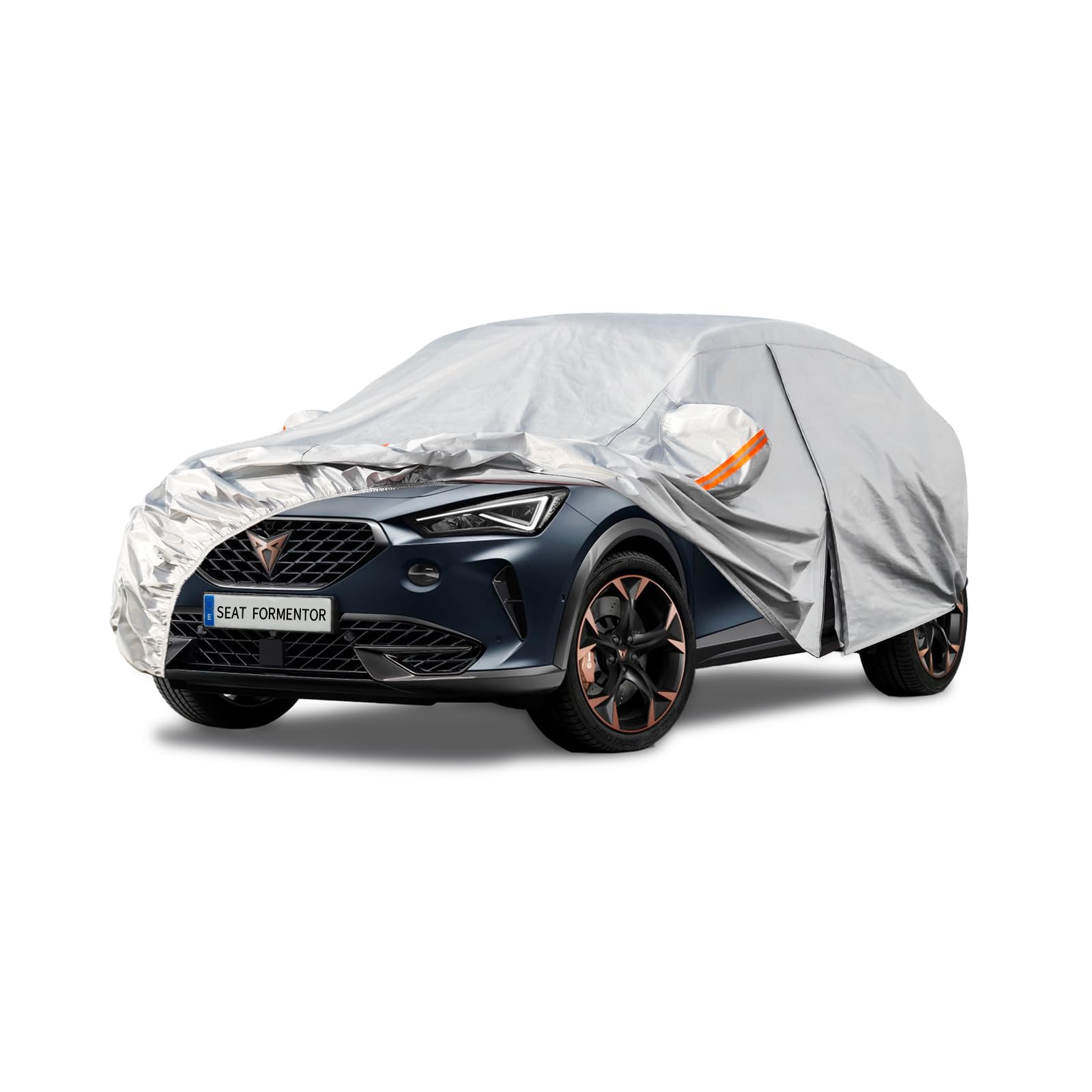 Kayme Funda Coche Exterior, Compatibles con Audi A5 (2009-2025), Cubierta para Coche Impermeable Transpirable Anti-UV Antipolvo de 6 Capas, Cubre Coche con Cremallera y Forro de Algodón. — view 13