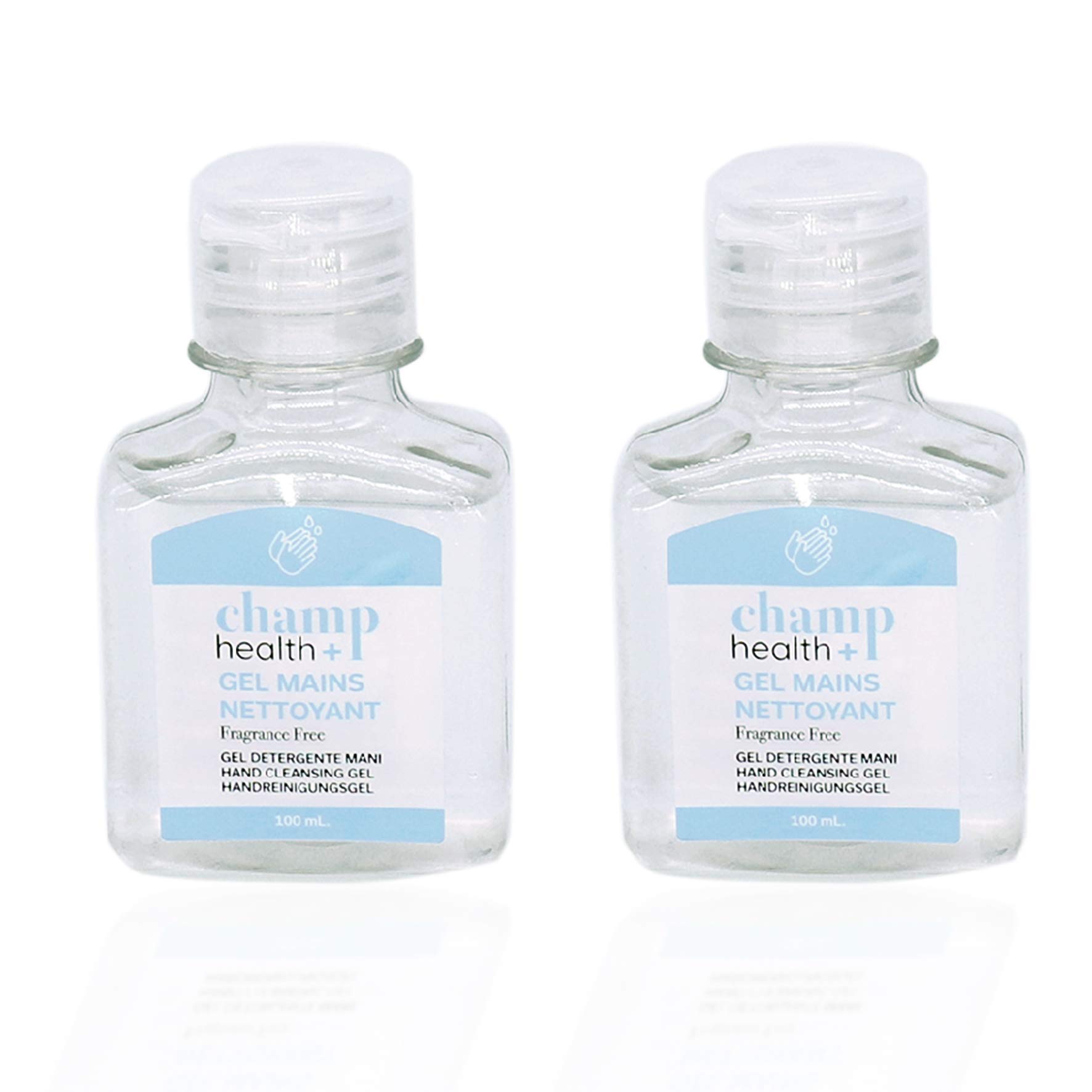 Gel Hidroalcohólico Higienizante de Manos Sin Fragancia Fabricado en Europa - 100 ml x 2 unidades