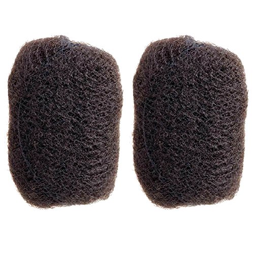 Tight Afro Kinky Human Hair bulk for dreadlocks or Twist Braids,2 pieces per Bundles,1 oz each one, Off Black #1B 12inch