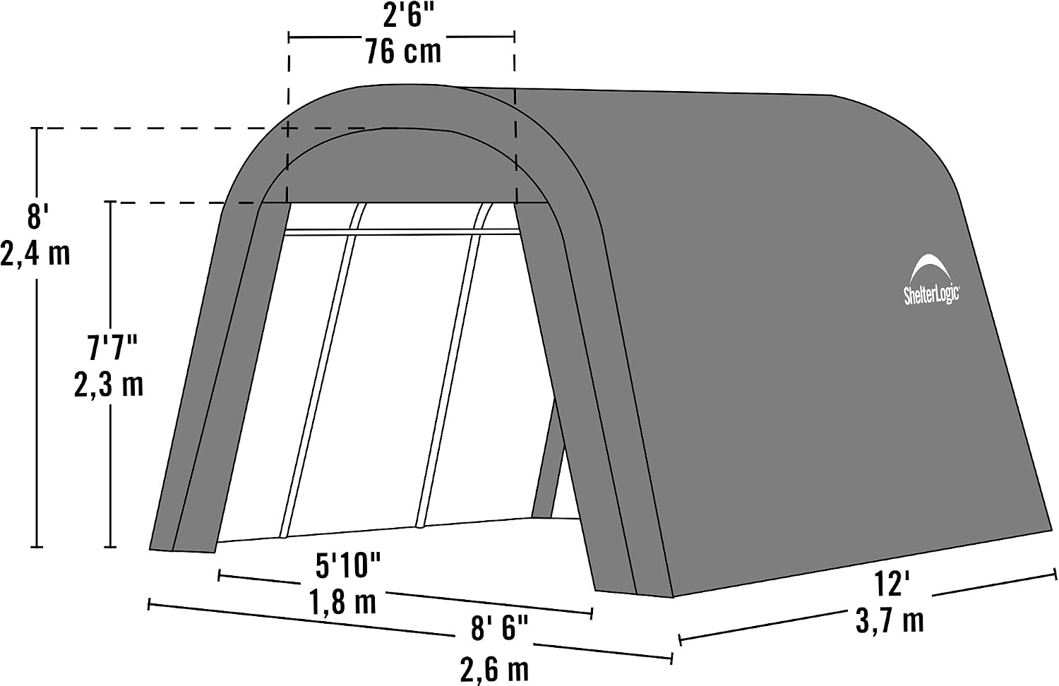 ShelterLogic 76814 Green 8 x12 x8 Round Style Shelter Instruction Manual shelterlogic-76814-green-8-x12-x8-round-style-shelter-instruction-manual