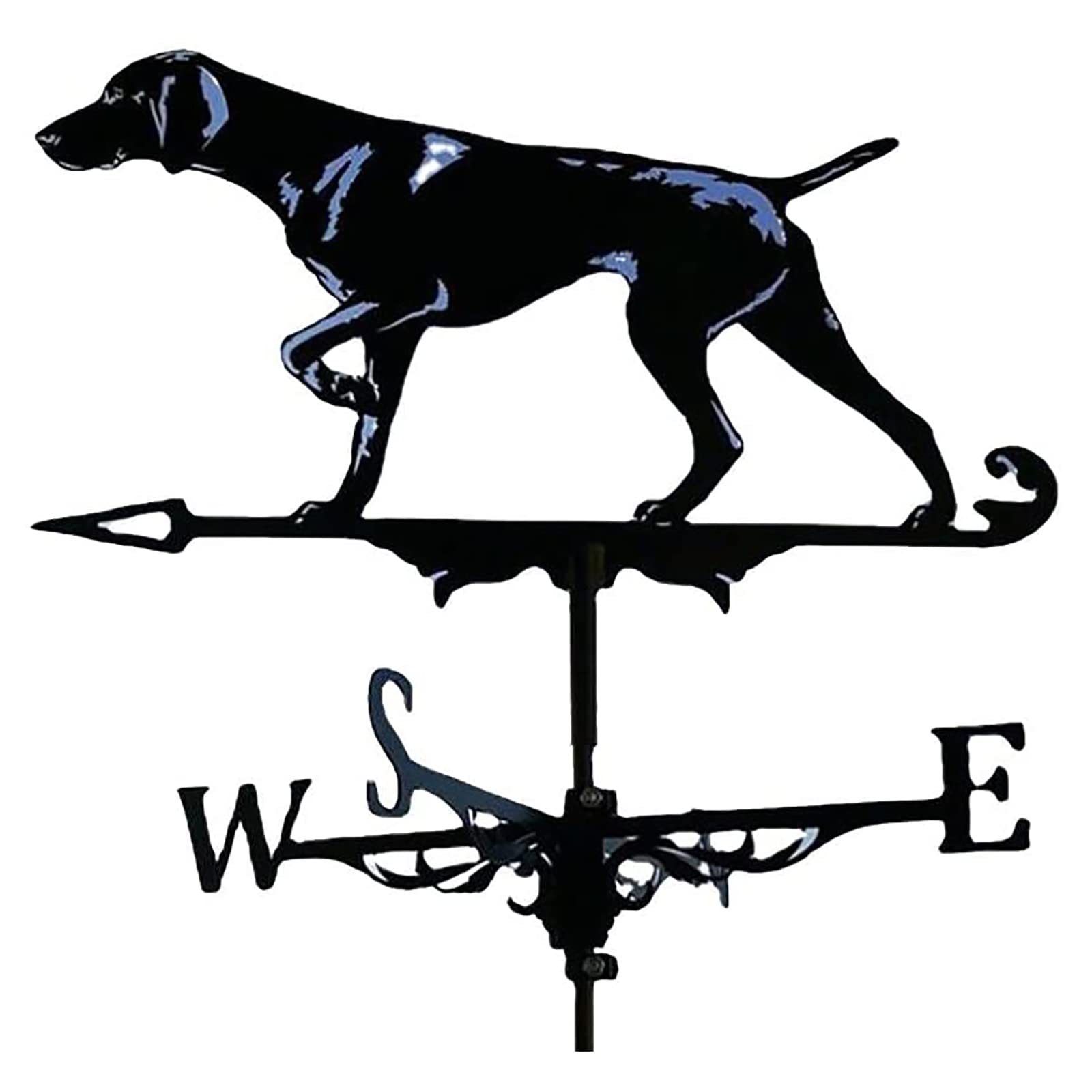 Klonwg B Weathervane Stainless Steel Anti-Rust Weathercock Direction Indicator Retro Farm Scene Garden Weather Vane Measuring Tools Corrosion Resistant And Durable A 35X50cm