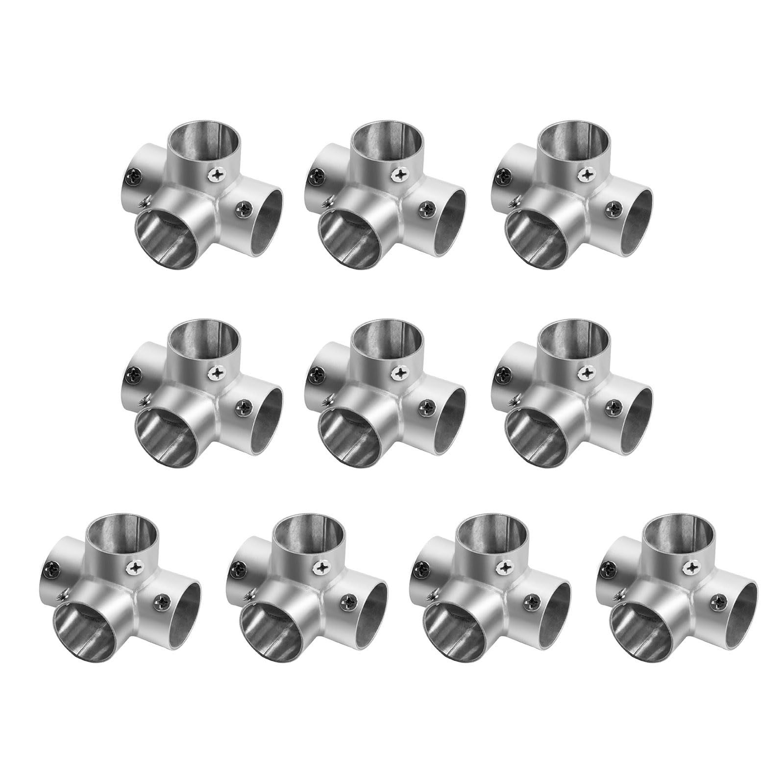 Msioytog C Industrial Stainless Steel T Lamps Set Rails Joiners T Shaped Pipe Onnector Resistant Pipe Oupling 10Pcs / Set Industrial Onnection