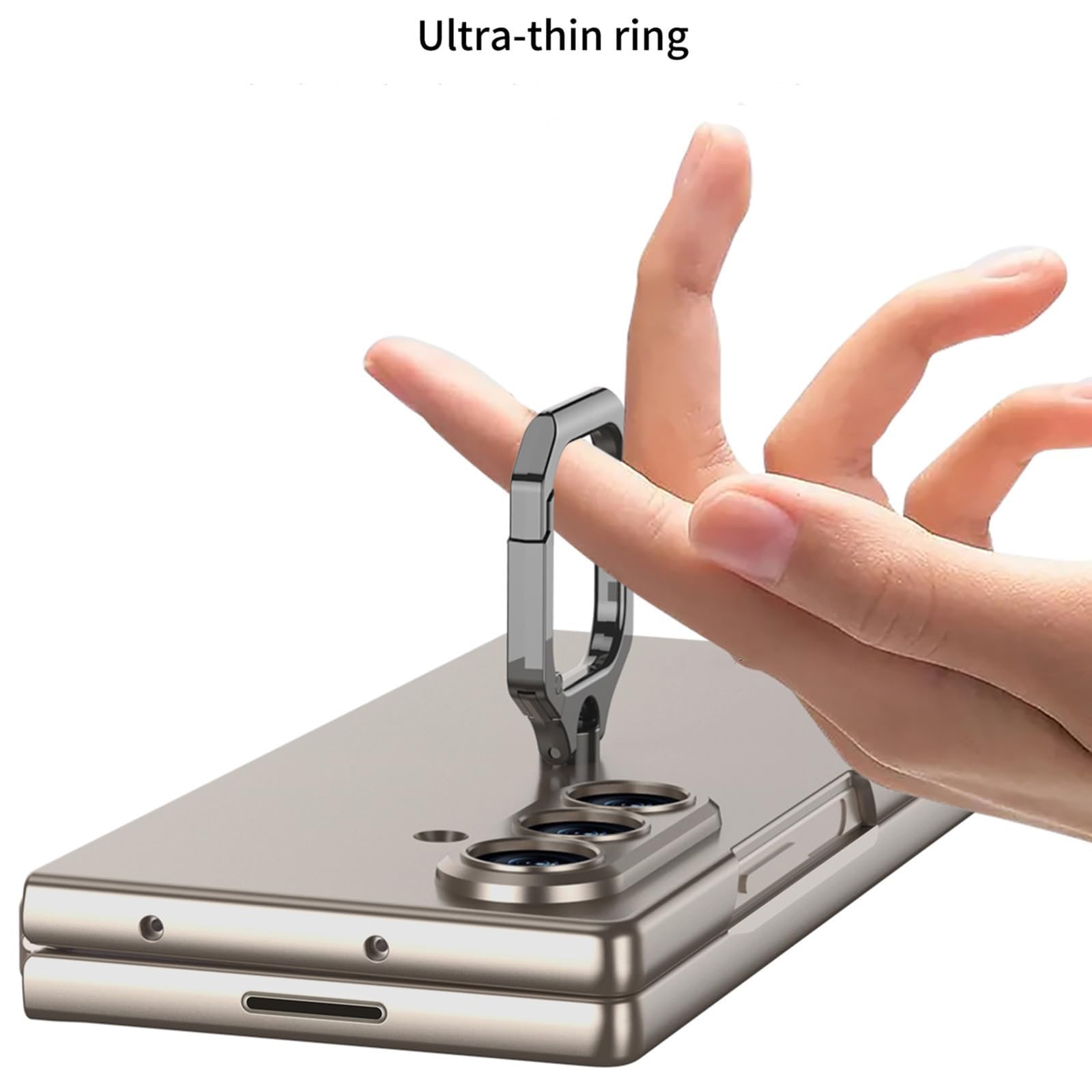 Custodia Per Samsung Galaxy Z Fold 8 Ultra, Antiurto Ultra Sottile Case | With Proteggi Schermo Staffa Guscio(Grigio)