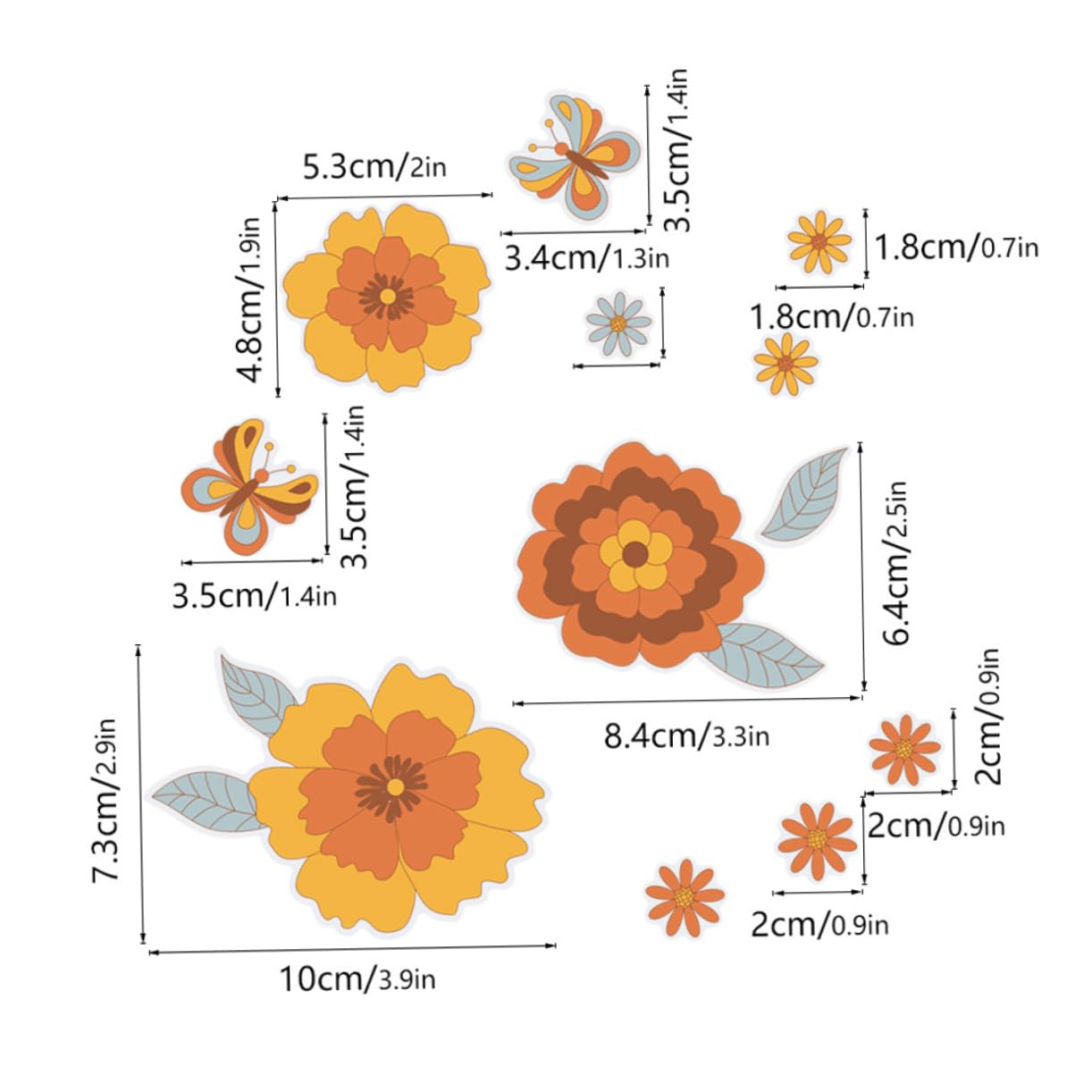 DOITOOL 10 Sätze Entfernbare Wandaufkleber Schmetterlinge Tapeten Abziehen Und Aufkleben Aufkleber Für Die Wanddekoration Wandtattoos Wohnzimmer Im Dunkeln Leuchtende Aufkleber Pvc