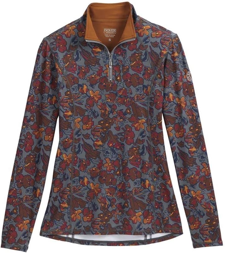 Dover Saddlery Ladies' Saratoga Long Sleeve Shirt, Color: Floral Print, Size: Small