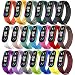 Produktbild Flenco Ersatzarmband für xiaomi mi band 6 xiaomi mi band 5 Smartwatch Bracelet Silikon Ersatzband Uhrenarmband Wechselarmband Wasserdicht Ersatz Armband für xiaomi mi band 6 / mi band 5 Smart Watch