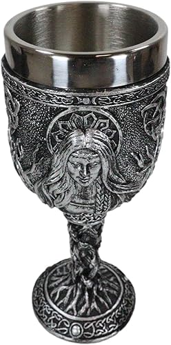 Miniatura 7 de Triple Diosa Maiden Madre Crone Pagan Brujería Vino Bebida Copa Cáliz Figura