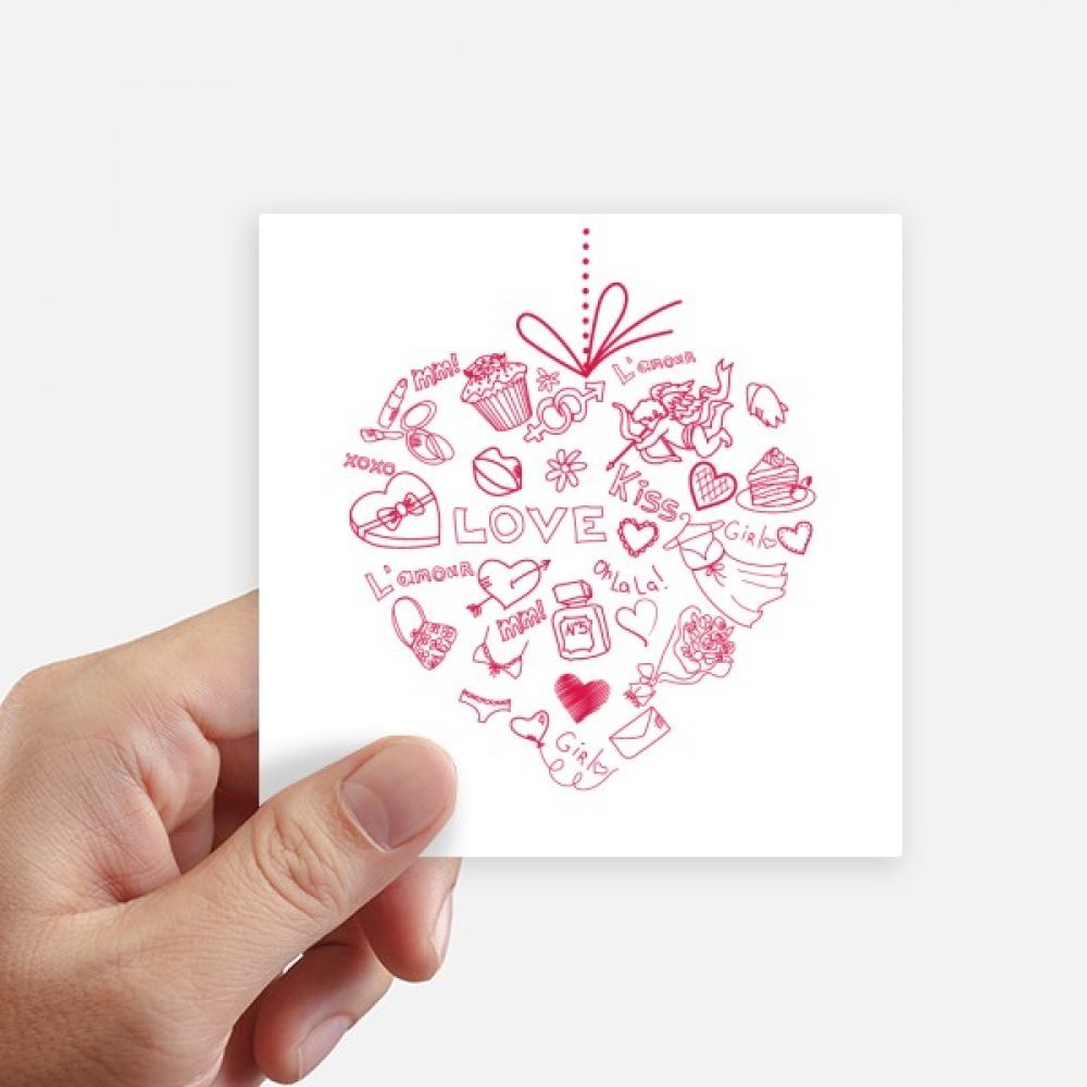 Autocollant coeur d'ange pour personnaliser votre ordinateur et valise de voyage