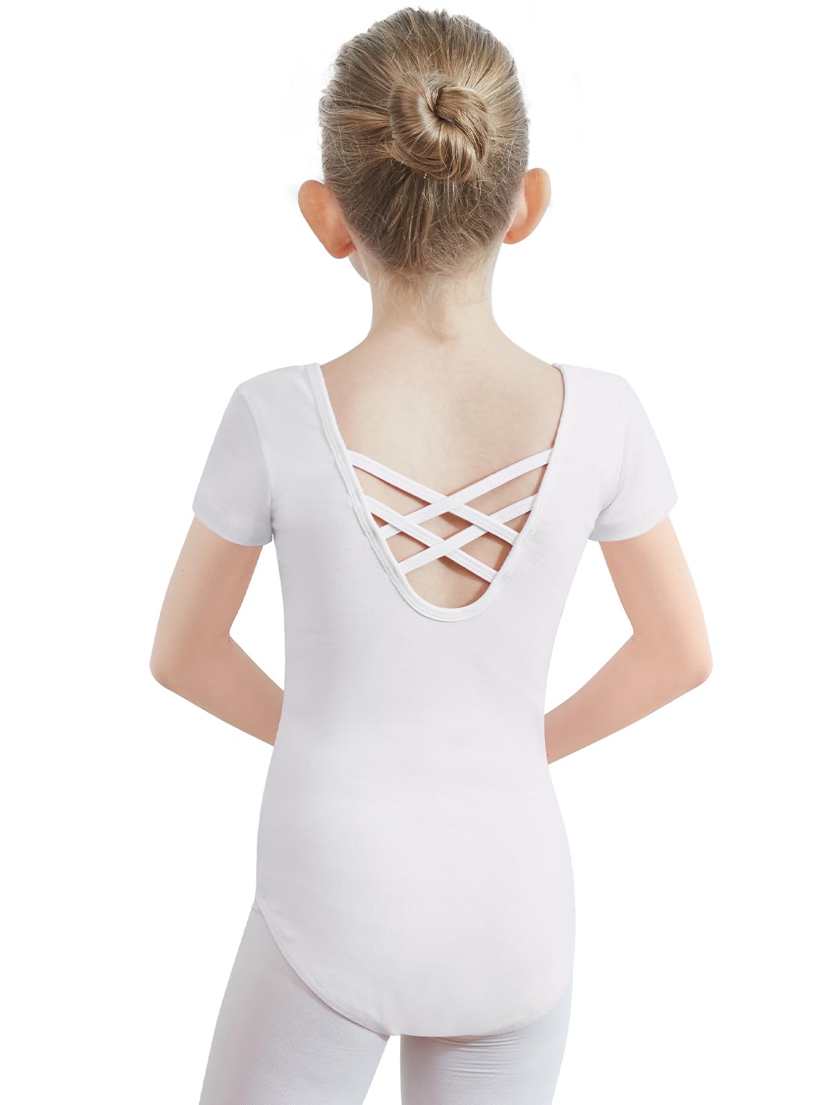 Body Taniec Klasyczny Dziewczęcy Kobiety Ballet Body Leotards Bawełna Krótki Rękaw Artystyczne Body Gimnastyka Dla Dziewcząt i Kobiet