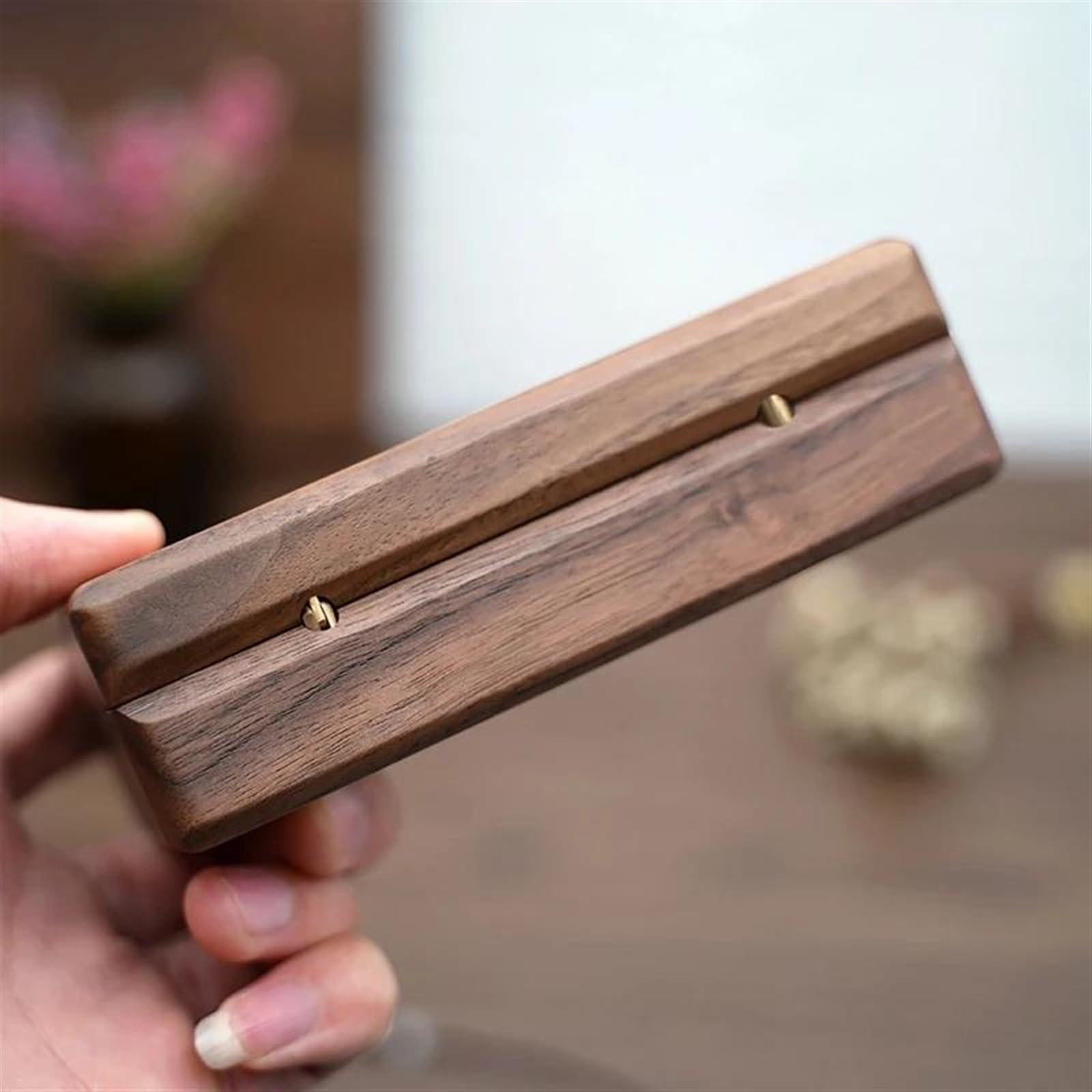 Ideias De Presentes Caja Organizadora Joyería Para Hombre Mujer Estuche Almacenamiento Joyería Contenedor Pequeño Madera Soporte Para Collar Pendientes Pulsera Caja Regalo Navidad ( Size : Black )