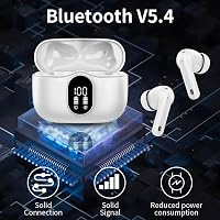 Bezdrôtové slúchadlá Btootos Bluetooth 5.3 so 4 mikrofónmi, potlačením hluku ENC, 40-hodinovou výdržou batérie, hlbokými basmi a Hi-Fi stereo zvukom 4