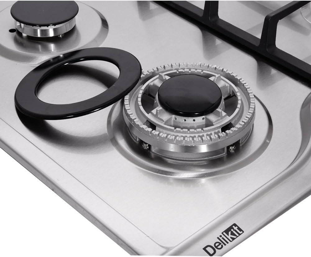 Blасk Frіdау 🔥 Deli-kit 30 inch Gas Cooktops NG/LPG Sealed 5 Burners Gas Cooktop Drop-In Stainless Steel Gas Hob DK257-A02 Gas Cooktop