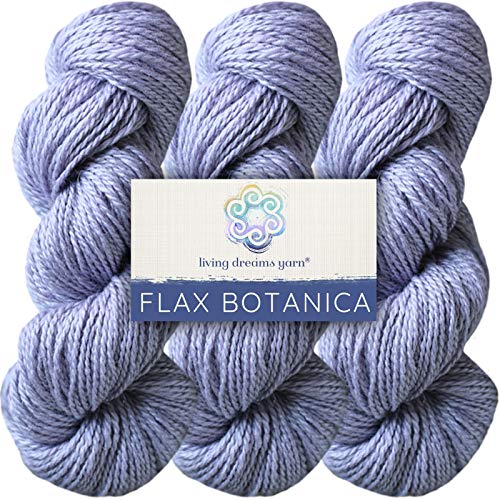Living Dreams Flax Botanica DK Yarn. Elegant Merino Linen Silk.