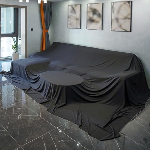 Home Dust Cover for Sofa, Chair, Queen Size, Black
