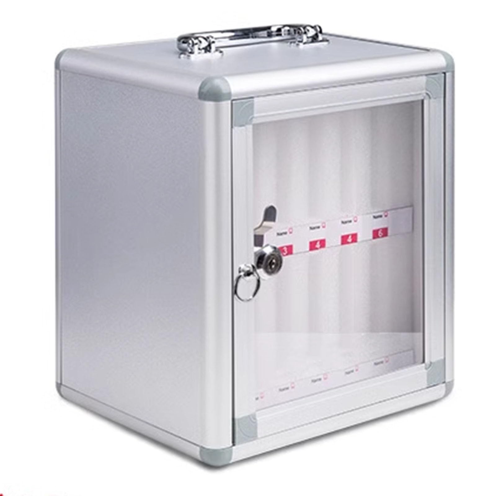 Cassetta Sicurezza Per Cellulari - 20 Slot Trasparenti, Con Serratura A Chiave, Acrilico - Foto 6