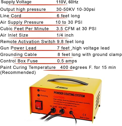 Miniatura 2 de Pistola de recubrimiento en polvo, Sistema de recubrimiento en polvo electrostático, Máquina de recubrimiento en polvo con pistola pulverizadora,
