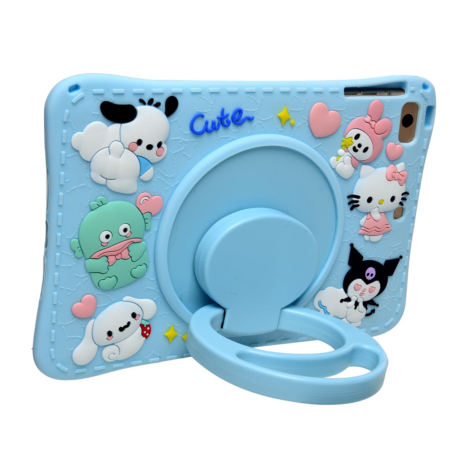 Custodia per iPad Mini 6 da 8,3 pollici, in morbido silicone, con cavalletto, a prova di caduta, antiurto, antiscivolo, con supporto posteriore, per bambini, adolescenti, ragazze e ragazzi