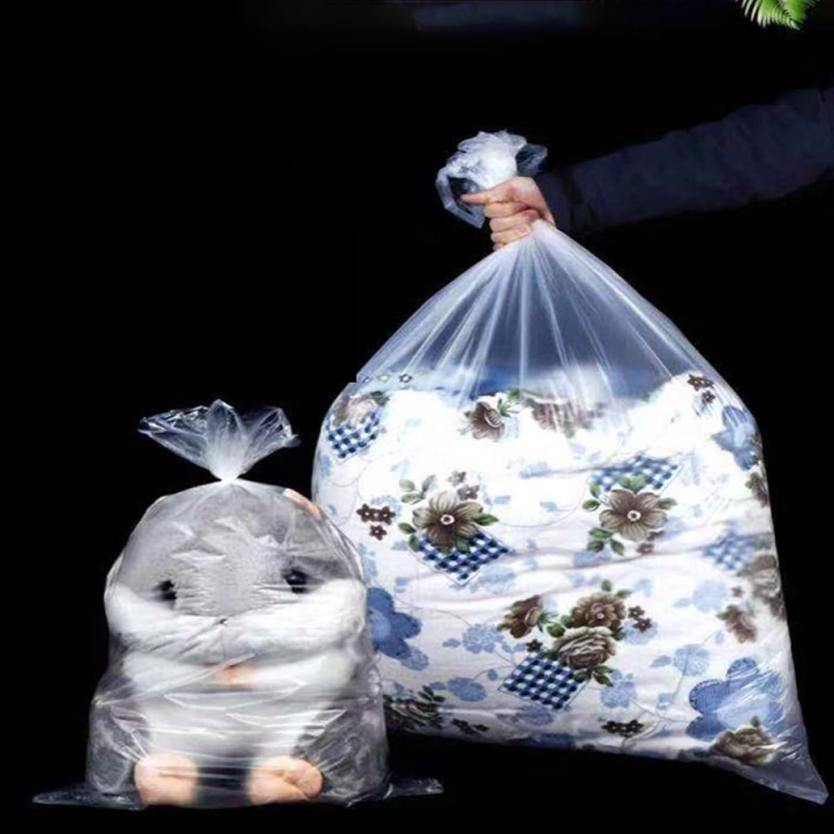 100 Piezas Bolsas de Plástico Transparentes, Color Claro, Impermeables