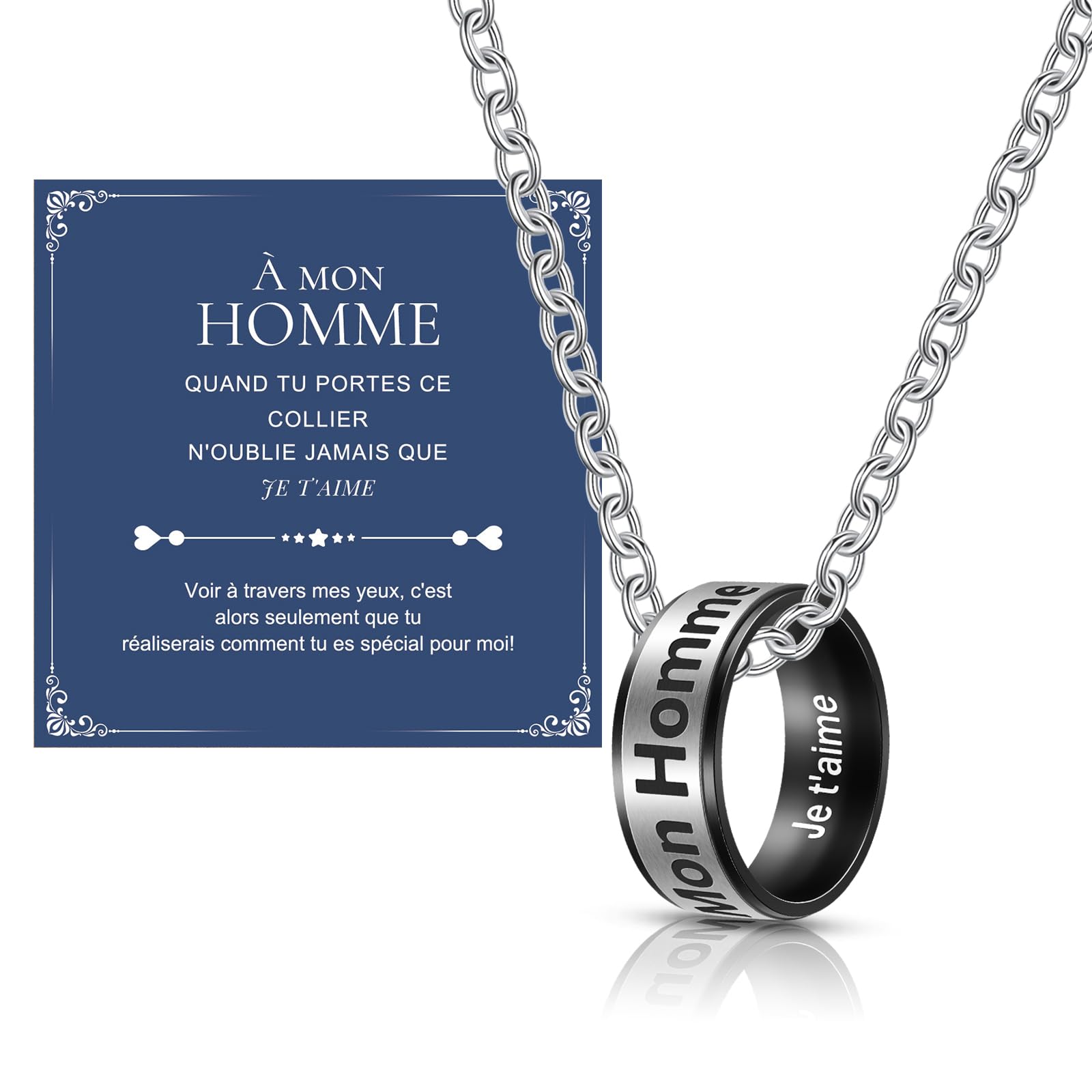 Bijou Homme Acier Inoxydable CheersLife Bracelet Couple Amoureux