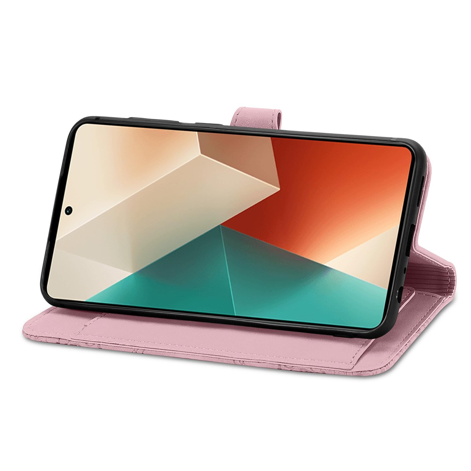 Handyhülle Für Xiaomi Redmi Note 14 Pro 5G – Leder Flip Case Mit Kartenfächern & Ständerfunktion