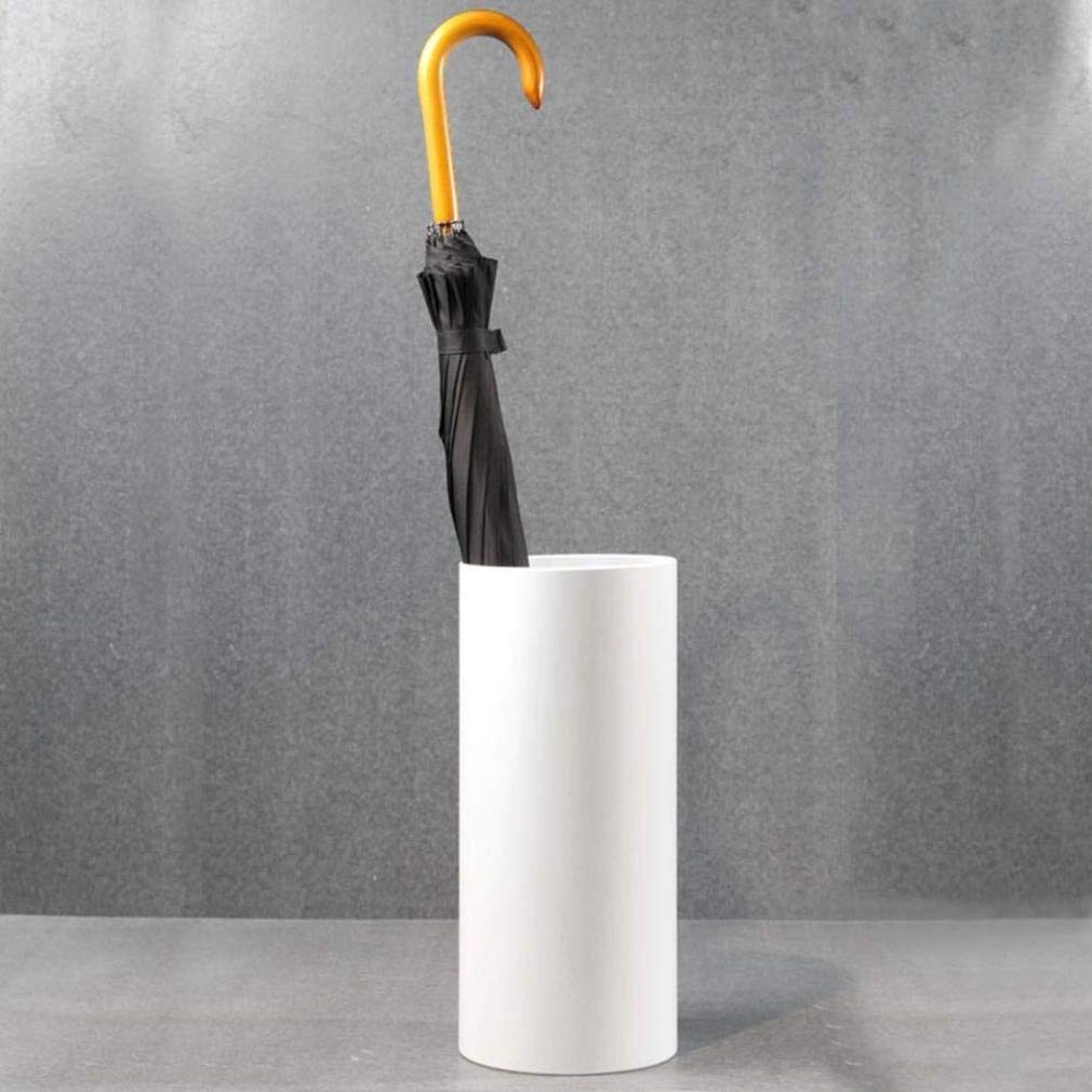 Jokapy Porta Ombrello Design, Porta Ombrelli in Metallo Quadrato in Stile Moderno, Supporto per Ombrelli con Scultura Antiruggine, per Casa, Ufficio, Ingresso Corridoio, 42 x 16 x 16 cm (Bianco