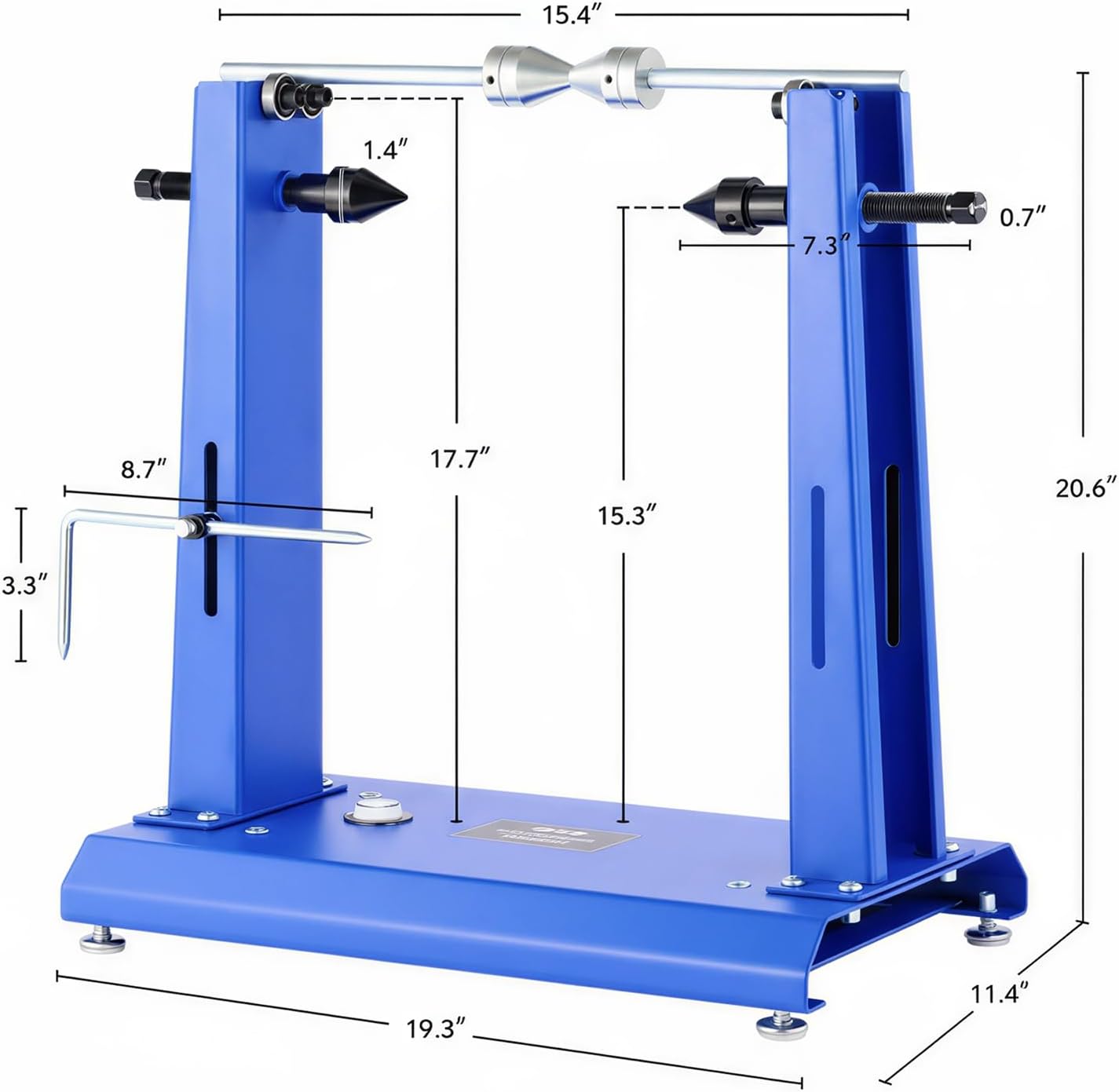 2-in-1 Motorcycle Wheel Balancer & Truing Stand, Professional High-Precision Bearing Tool Fits Up to 35" Wheels, Heavy Duty Stable Tire Balancer for Harley, Dirt Bike & Sportbike