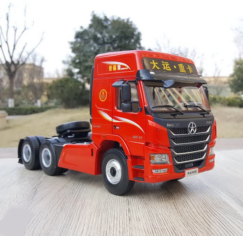 DAYUN N8E Heavy Tractor Space cab Red 1/24 Diecast Truck Pre-Built Model