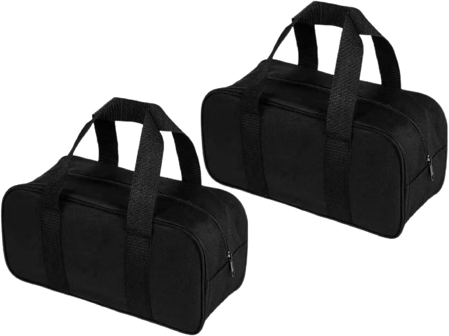 Heavy Duty Tool Bag, Waterproof Tool Organizer with Wide Open Mouth for Electrician, Carpenter, Mechanic & BBQ - Durable Oxford Cloth Construction, Portable Tool Tote(2, Black)