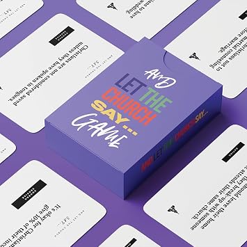 Christian Card Game for Families, Church Groups, Young Adult Ministries & Game Night - Faith-Based Conversation Starter with 47 Topic Cards + 18 Response Cards