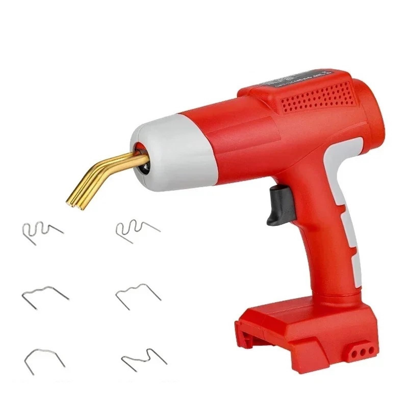 Bezprzewodowy pistolet spawalniczy do plastiku pasujący do Milwaukee 18 V do naprawy pęknięć zderzaka samochodowego DIY