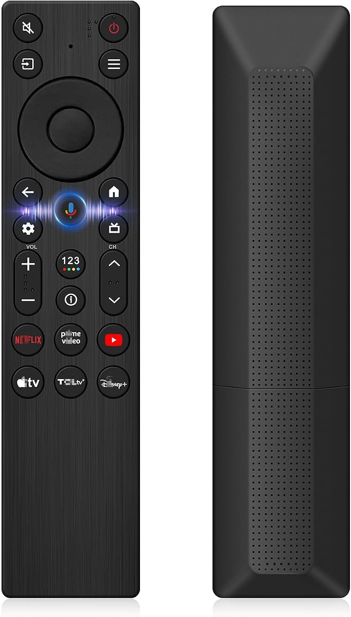 New Voice Remote Replacement for TCL TV Remote - Compatible with TCL Google Smart TV QM5K QM6K QM6KPRO QM7K Q77K X11K Series Mini LED QLED 4K HDR (RC923A)