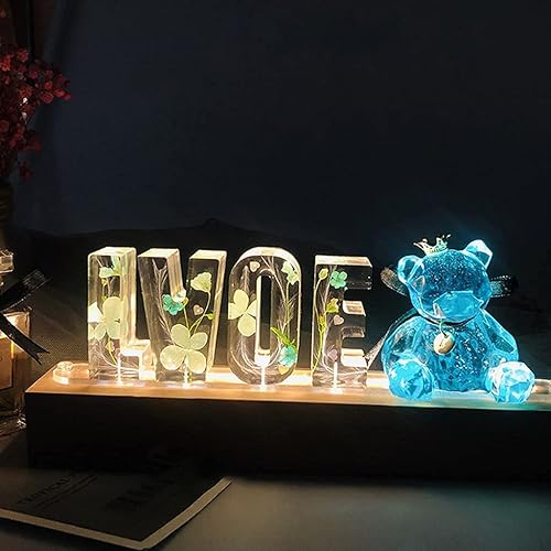 Miniatura 4 de Molde de silicona de resina epoxi del alfabeto 3D de gran tamaño, molde de símbolo de letra mayúscula, moldes de fundición de epoxi para