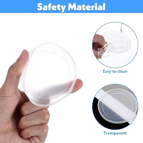 KALIONE 6 Pcs Dog Food Can Covers Lids - 75 mm Reusable Can Covers for Canned Goods or Pet Dog Cat Food Saver