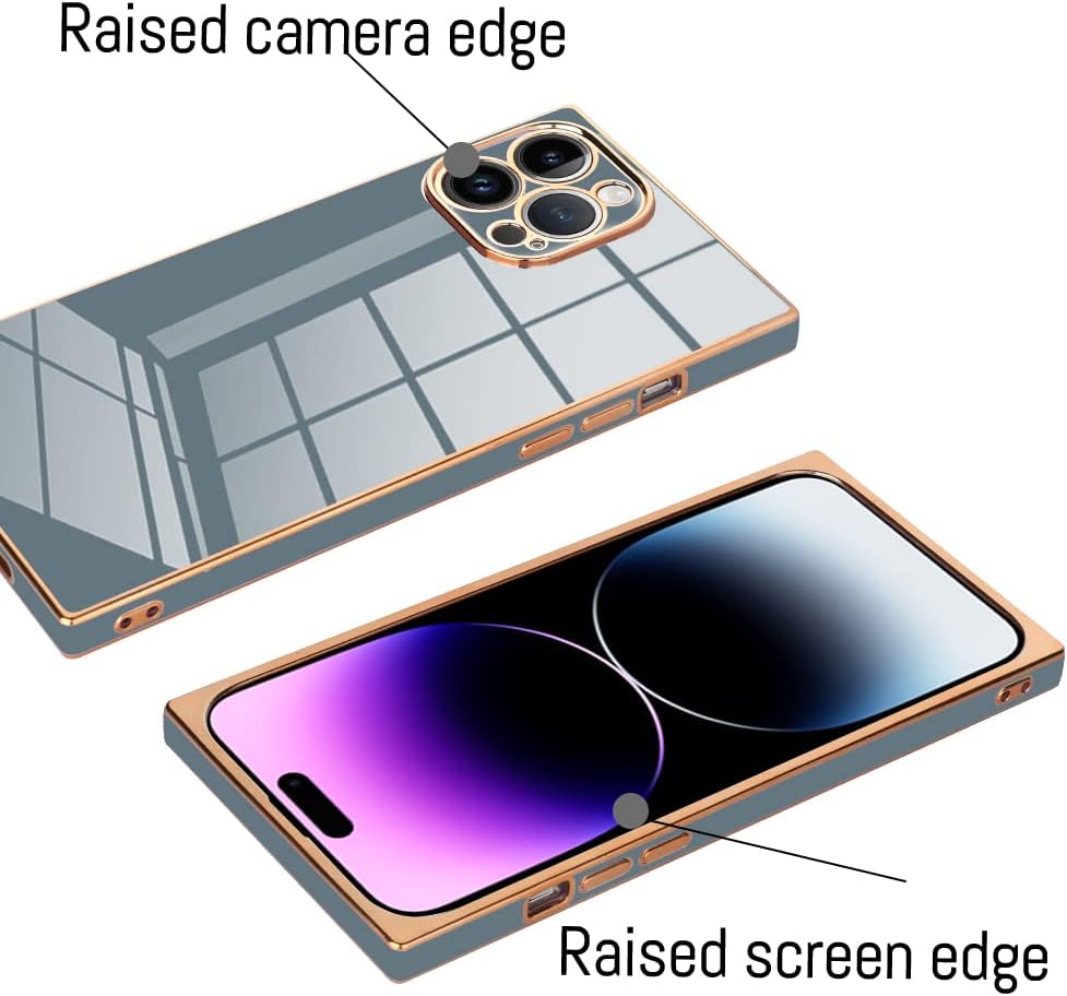 KANGHAR Case Compatible with iPhone 14 Pro Max Luxury Cute Plating Electroplated Design Cute Case Full-Body Anti-Scratch Shockproof Bumper Slim Cover - Image 3