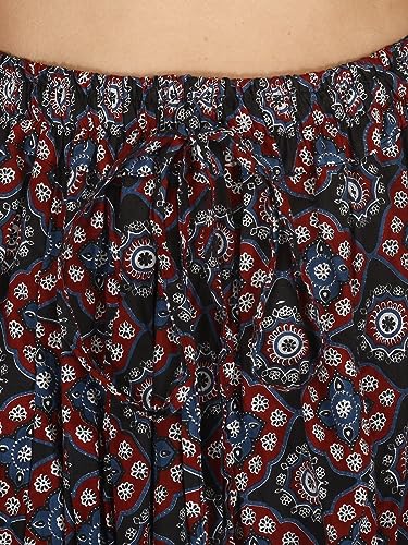 Image of Sttoffa Cotton Printed Women Wear Maxi Long Skirt 40 inch inch Full Length