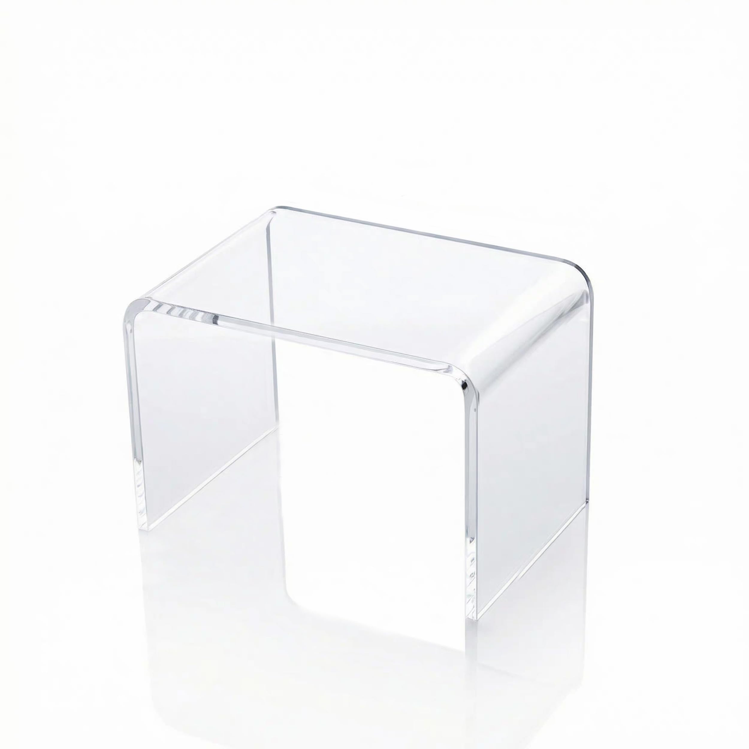 Acrylic Kids' Step Stool – Clear Small Footstool for Bathroom, Kitchen & Bedroom, 12.5”x9.7”x9”, Holds 200lbs, Multi-Use as Toilet Stool, Shower/Water-Resistant Stool, Seating and Placing Items-image-43
