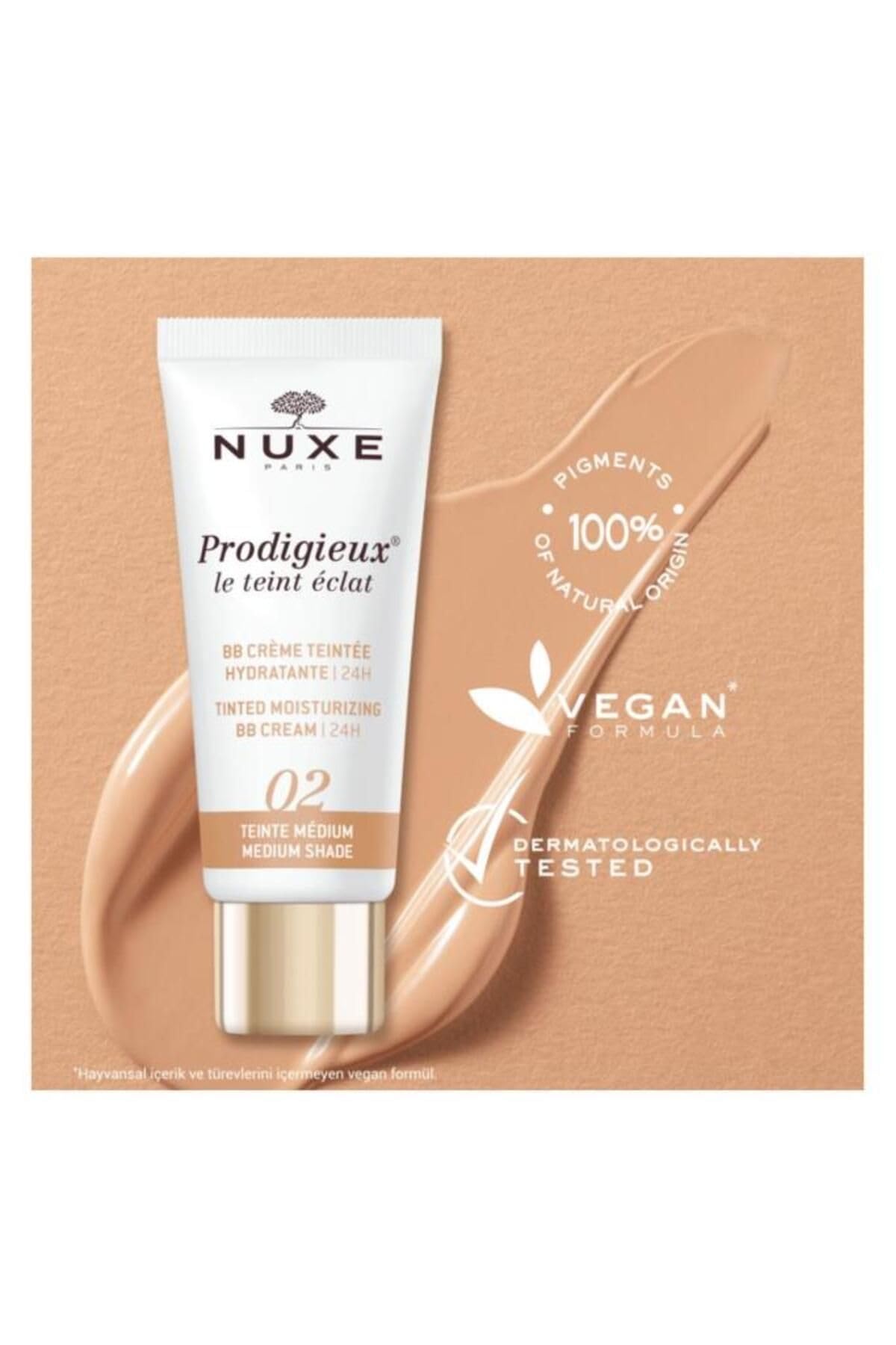 Nuxe Prodigieux Bb Cream 24H 02 Tono Medio 30 Ml